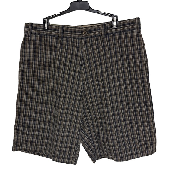 Eddie Bauer Flat Front Seersucker Plaid Shorts Men’s 36 NWT❗️ - Picture 1 of 10